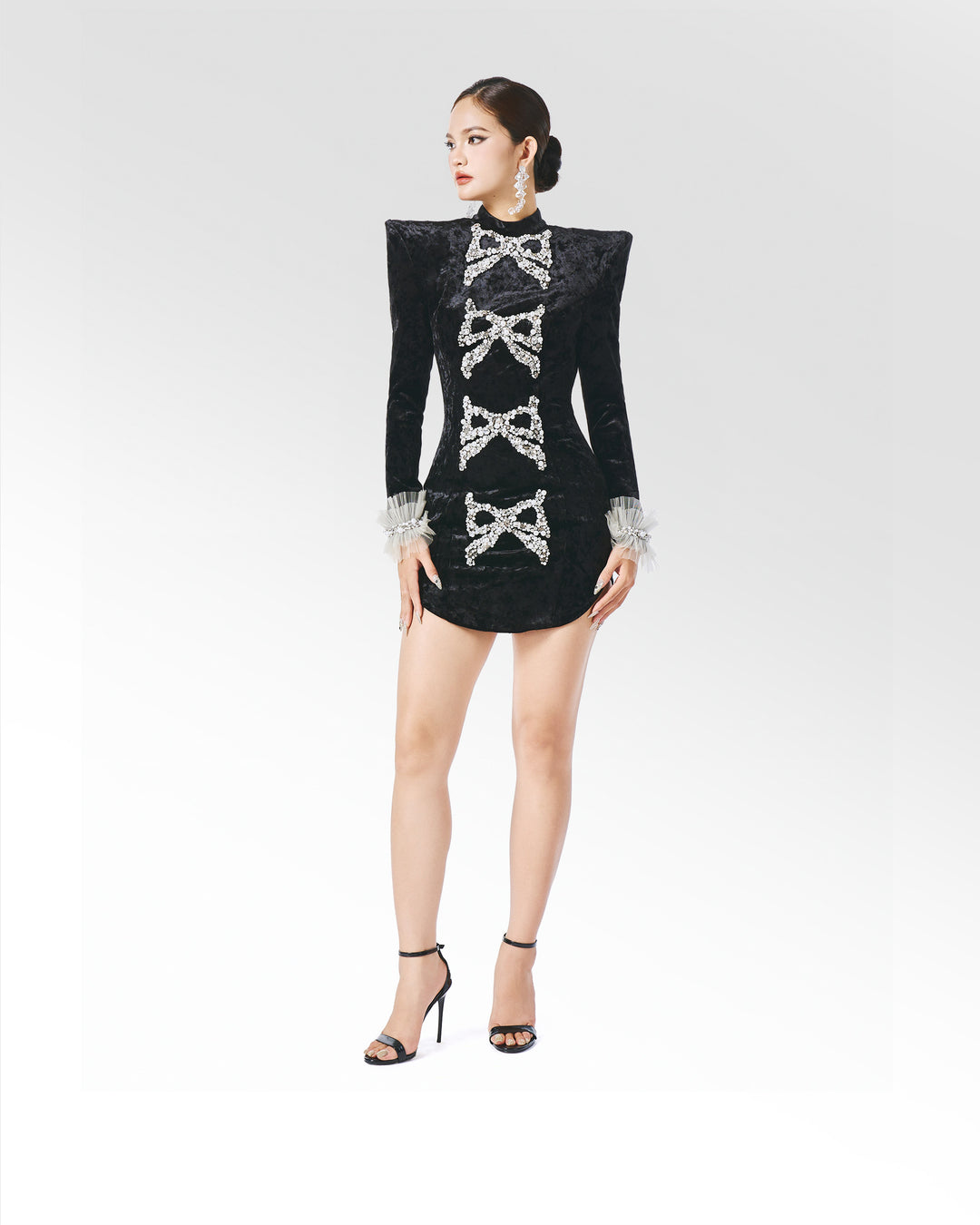 BLACK DUCHESS DRESS