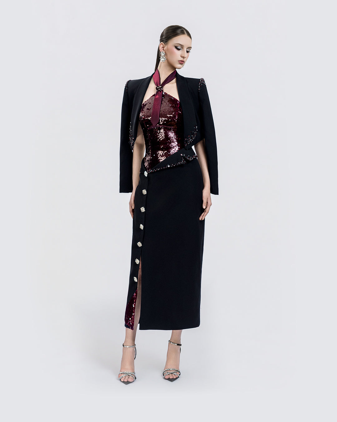 CRIMSON TIE MUSE SET (Runway Version)