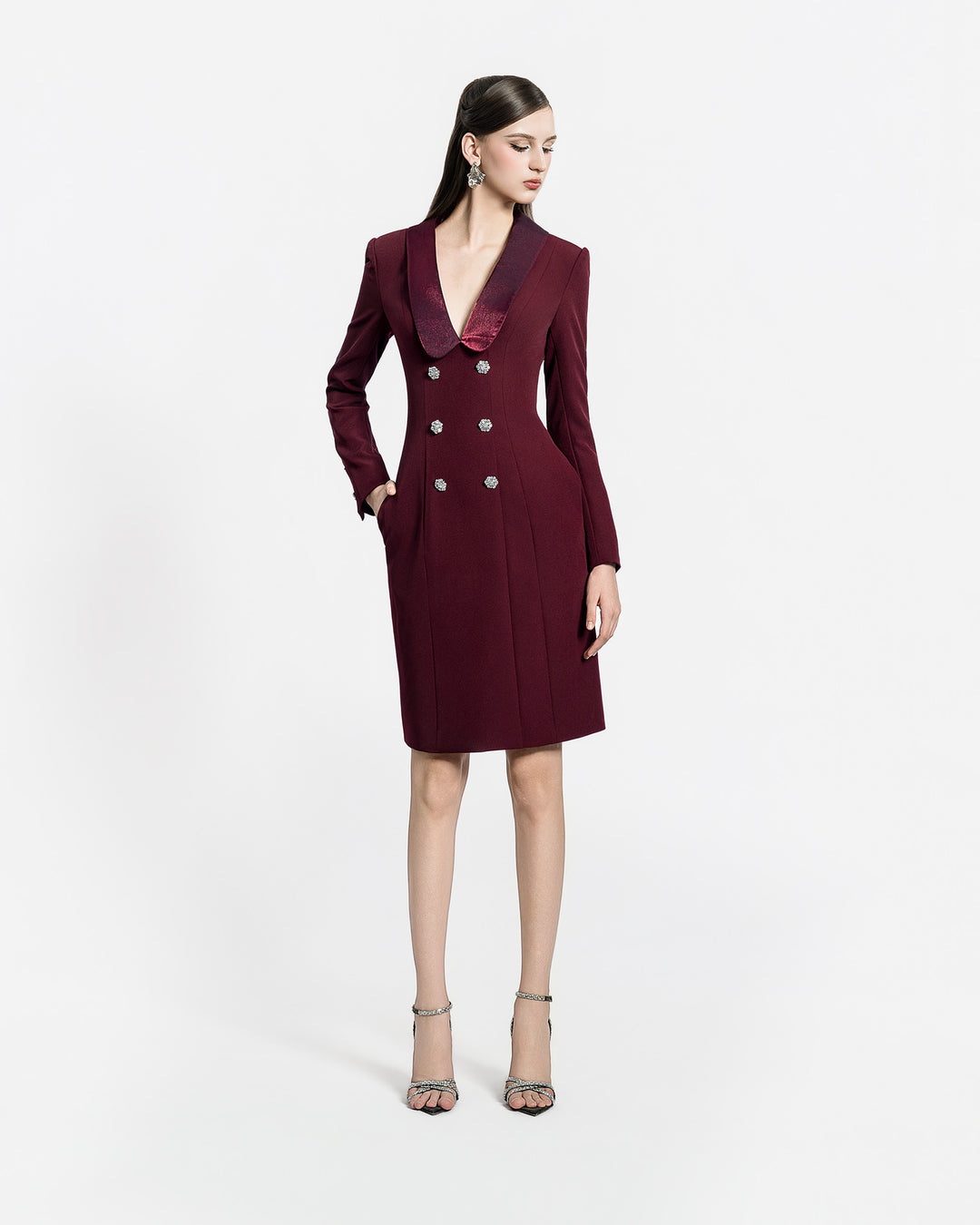 CRIMSON STELLAR VEST DRESS